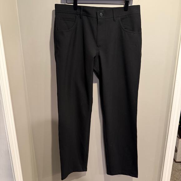 Alberto Ceramica Stone Modern Fit Mens Pants Black 33x32 Stretch European Luxury - Picture 1 of 12